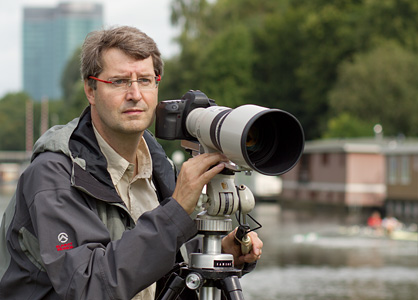 Gertjan maakt roeifoto's